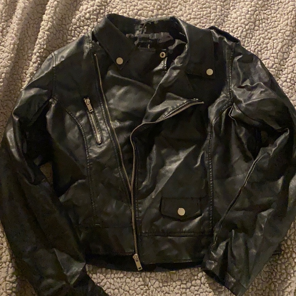 Primark moto leather jacket